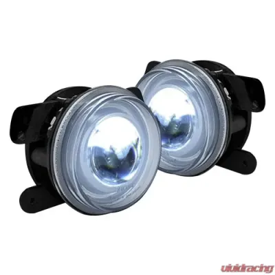 Recon Truck Accessories LED Fog Lights Smoked Black Jeep JK Wrangler 07-15 - 264506BK