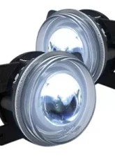 Recon Truck Accessories LED Fog Lights Clear Chrome Jeep JK Wrangler 07-15                                     - 264506CL - Image 2