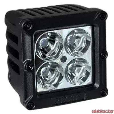 Recon Truck Accessories Square 3 Inch LED Light w/Four 5 Watt Spot Pattern CREE XTE LED Clear Chrome - 264511CLS