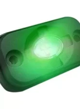 Recon Truck Accessories Under Body Wheel Well Mounted Rectangular Ultra High Power Cree LED Green                                     - 264515GR - Image 2