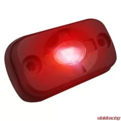 Recon Truck Accessories Under Body Wheel Well Mounted Rectangular Ultra High Power Cree LED Red - 264515RD