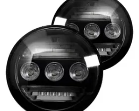 Recon Truck Accessories 3-Function Fog Light Kit Smoked Black GMC Sierra 15-17 | Chevrolet Silverado 15-17