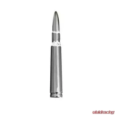 Recon Truck Accessories 5 Inch Bullet Shaped Aluminum Antenna Chrome - 264ANT50CH