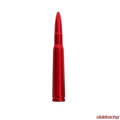 Recon Truck Accessories 5 Inch Bullet Shaped Aluminum Antenna Red - 264ANT50RD