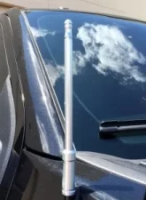 Recon Truck Accessories 12 Inch Threaded Antenna Mast Brushed Aluminum                                     - 264ANTBR - Image 2