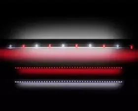 Recon Truck Accessories Tailgate Light Bar w/Red LED Brake Lights And White LED Reverse Lights 49 Inch