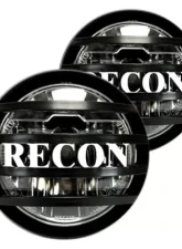 Recon Truck Accessories 3 Inch Round LED Driving Light Kit                                     - 264516 - Image 4