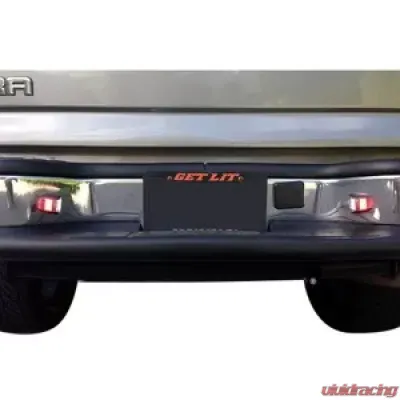 Recon Truck Accessories 3 Watt White LED License Plate Illumination Kit w/Red LED Rear Facing Running Lights - 264904