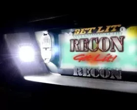 Recon Truck Accessories Ultra High 3 Watt White LED License Plate Illumination Kit Ford F150 15-17