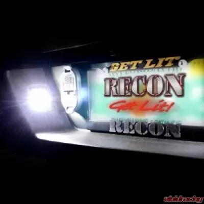 Recon Truck Accessories Ultra High 3 Watt White LED License Plate Illumination Kit Ford F150 15-17 - 264905