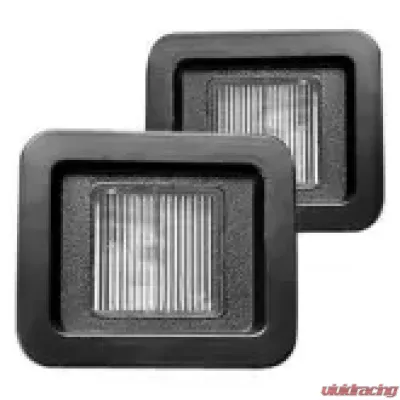 Recon Truck Accessories Ultra High 3 Watt White LED License Plate Illumination Kit Ford F150 15-17 - 264905