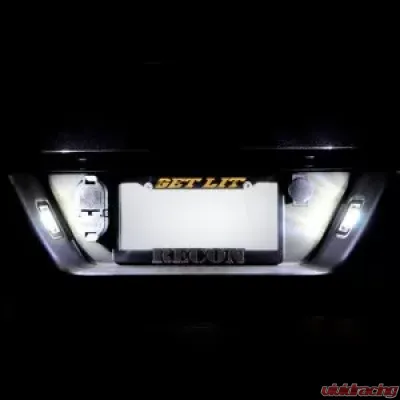 Recon Truck Accessories 3 Watt White LED License Plate Illumination Kit Ford F150 15-17 - 264906