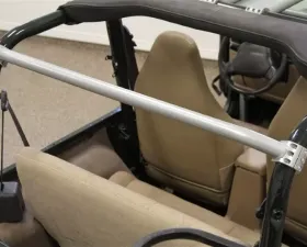 Rockhard 4x4 Unpainted Straight Across The Rear Bar Jeep Wrangler TJ | Unlimited LJ 1997-2006