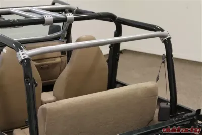 Rockhard 4x4 Unpainted Straight Across The Rear Bar Jeep Wrangler TJ | Unlimited LJ 1997-2006 - RH-1001-B