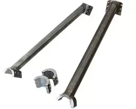 Rockhard 4x4 Unpainted Rear Overhead Angle Bars Jeep Wrangler TJ | Unlimited LJ 2003-2006
