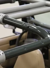 Rockhard 4x4 Unpainted Rear Overhead Angle Bars Jeep Wrangler TJ | Unlimited LJ 2003-2006                                     - RH-1001-F - Image 3