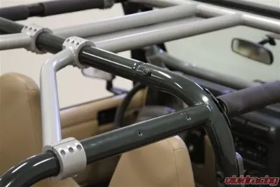 Rockhard 4x4 Unpainted Rear Overhead Angle Bars Jeep Wrangler TJ | Unlimited LJ 2003-2006 - RH-1001-F