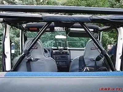 Rockhard 4x4 Unpainted Driver Side Angled Harness Bar Jeep CJ5 | CJ7 | YJ | TJ | Unlimited LJ 1979-2006 - RH-1004-LT