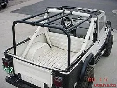 Rockhard 4x4 Unpainted Bolt-In Rear Sport Cage Jeep CJ8 Scrambler 1981-1986 - RH-1005-A