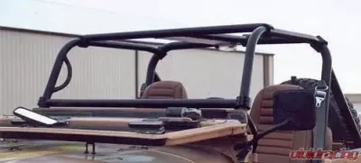 Rockhard 4x4 Unpainted Bolt-In Ultimate Sport Cage Jeep CJ8 Scrambler Soft&Hard Top 1981-1986 - RH-1005-B