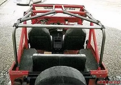 Rockhard 4x4 Unpainted Straight Across The Rear Bar Jeep CJ7 1976-1978 - RH-1007-B