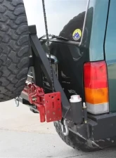 Rockhard 4x4 Bushwacker Pocket Flares Patriot Series Rear Bumper w/ Tire Carrier Jeep Cherokee XJ 1984-2001                                     - RH-1013-B - Image 2