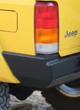 Rockhard 4x4 Bushwacker Flat Flares Patriot Series Rear Bumper w/ Tire Carrier Jeep Cherokee XJ 1984-2001                                     - RH-1013-D - Image 2