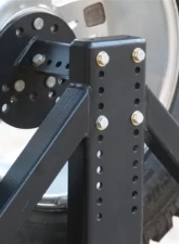 Rockhard 4x4 Bushwacker Flat Flares Patriot Series Rear Bumper w/ Tire Carrier Jeep Cherokee XJ 1984-2001                                     - RH-1013-D - Image 7