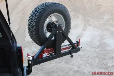 Rockhard 4x4 Patriot Series Rear Bumper w/ Tire Carrier Jeep Cherokee XJ 1984-2001 - RH-1013