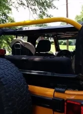 Rockhard 4x4 Unpainted Straight Across The Rear Bar Jeep Wrangler JK 2-Door 2007-2018                                     - RH-1030-B - Image 2