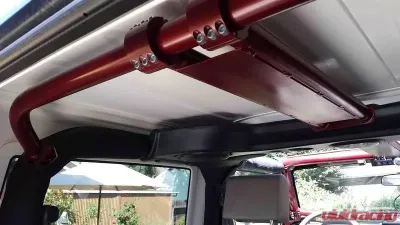 Rockhard 4x4 Unpainted Rear Overhead Center Bars Jeep Wrangler JK 2-Door 2007-2018 - RH-1030-C