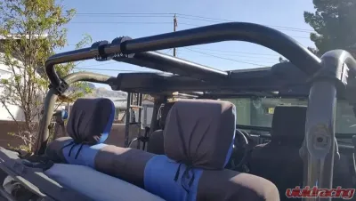 Rockhard 4x4 Unpainted Rear Overhead Center Bars Jeep Wrangler JK 2-Door 2007-2018 - RH-1030-C