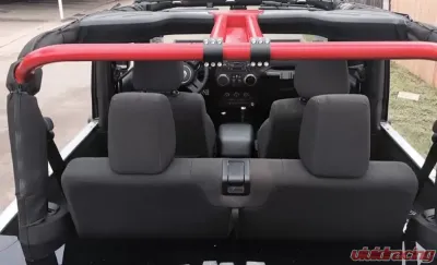 Rockhard 4x4 Unpainted Rear Overhead Center Bars Jeep Wrangler JK 2-Door 2007-2018 - RH-1030-C