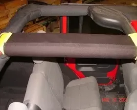 Rockhard 4x4 Rear Overhead Center Bars Padding Kit Jeep Wrangler JK 2-Door 2007-2018