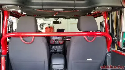 Rockhard 4x4 Unpainted Front Seat Harness Bar Jeep Wrangler JK 2-Door 2007-2018 - RH-1030-SFH2
