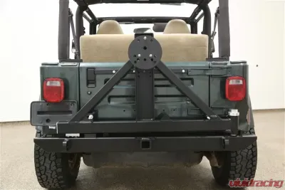 Rockhard 4x4 Patriot Series Rear Bumper w/ Tire Carrier Jeep Wrangler TJ | LJ | YJ | CJ 1976-2006 - RH-2001-C