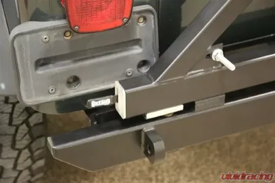 Rockhard 4x4 Patriot Series Rear Bumper w/ Tire Carrier Jeep Wrangler TJ | LJ | YJ | CJ 1976-2006 - RH-2001-C