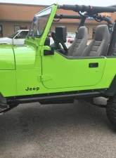 Rockhard 4x4 Patriot Series Rocker Guards w/ Tube Sliders Jeep Wrangler YJ 1987-1995                                     - RH-3003-YJ - Image 2