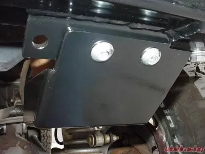 Rockhard 4x4 Black Front Bumper Steering Box Skid Plate Jeep Wrangler TJ/LJ/YJ 1987-2006 - RH-4002