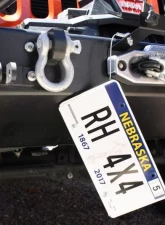 Rockhard 4x4 Hawse Fairlead License Plate Mount w/ Cable Lanyard                                     - RH-4004 - Image 6