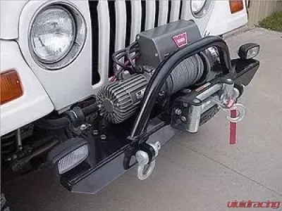 Rockhard 4x4 Narrow Width Straight Up Hoop Legendary Front Bumper Jeep Wrangler CJ | YJ | TJ | LJ 1976-2006 - RH-4005-C46