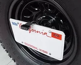Rockhard 4x4 Black Rear License Plate Relocation Bracket w/ LED 3rd Brake/License Plate Light