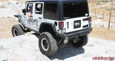 Rockhard 4x4 Patriot Series Rear Bumper W/o Tire Carrier Jeep Wrangler JK 2007-2018 - RH-5000