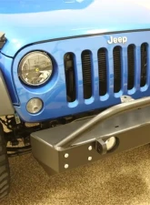 Rockhard 4x4 Patriot Series Grille Width Front Bumper Jeep Wrangler JK 2007-2018                                     - RH-5001-B - Image 3