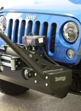 Rockhard 4x4 Patriot Series Grille Width Front Bumper w/Stinger Jeep Wrangler JK 2007-2018                                     - RH-5007 - Image 4
