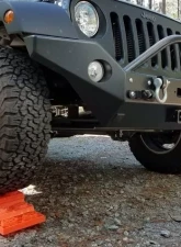 Rockhard 4x4 Patriot Series Full Width Front Bumper w/Receiver & Lowered Winch Plate Jeep Wrangler JK 2007-2018                                     - RH-5009 - Image 2