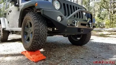 Rockhard 4x4 Patriot Series Full Width Front Bumper w/Receiver & Lowered Winch Plate Jeep Wrangler JK 2007-2018 - RH-5009