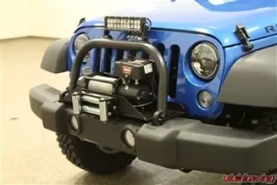 Rockhard 4x4 RH-5010 Winch Mounting Plate Shorty Grille Guard & Light Mount Hoop Jeep Wrangler JK 2/4-Door 2007-2018 - RH-5013