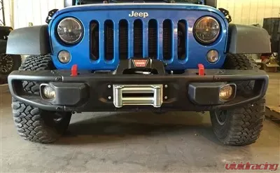 Rockhard 4x4 A10/Hardrock Edition/Recon Front Bumper Patriot Series Winch Plate Jeep Wrangler JK 2/4-Door 2007-2018 - RH-5017