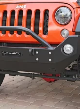 Rockhard 4x4 Patriot Series Mid-Width Front Bumper w/Lowered Winch Plate Jeep Wrangler JK 2007-2018                                     - RH-5022 - Image 5